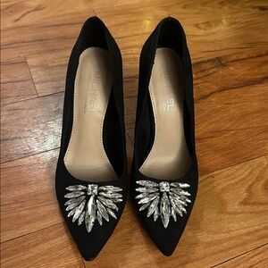 LIKE NEW Michael Shannon Black Embellished Women's Heels